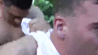 Hardcore anal sex outdoor with sexy ass soldier for you