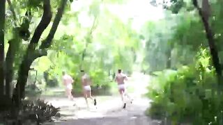Hardcore anal sex outdoor with sexy ass soldier for you