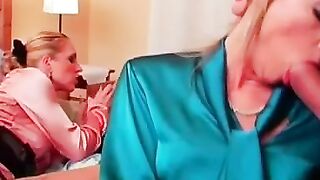 Clothed females hard fucked