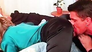 Clothed females hard fucked