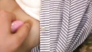 Japanese hot pantyhose babe intense masturbation