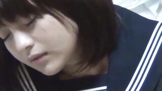 Japanese schoolgirl finds joy in uniform pussy play today