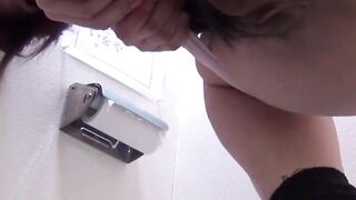 Japanese schoolgirl self pleasure and panty soaks herself