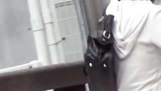 Japanese schoolgirl self pleasure and panty soaks herself