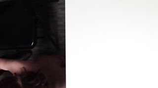 Teen perpetrator gets a guard's cum in mouth discipline