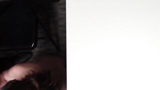 Teen perpetrator gets a guard's cum in mouth discipline