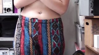 Teen perpetrator gets a guard's cum in mouth discipline