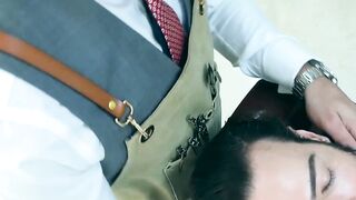 Dani Rivera breeds his horny client Miguel Angel at his barbershop
