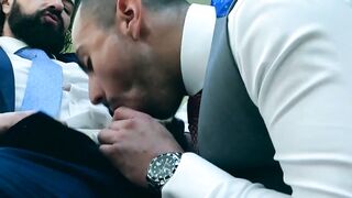 Dani Rivera breeds his horny client Miguel Angel at his barbershop