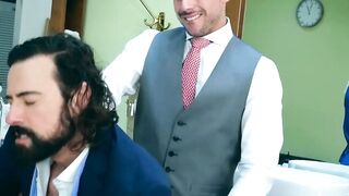 Dani Rivera breeds his horny client Miguel Angel at his barbershop