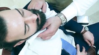 Dani Rivera breeds his horny client Miguel Angel at his barbershop