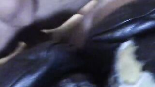 Big Booty White Girl Rides Black Dick Hard - Backseat Banging