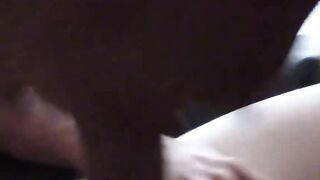 Big Booty White Girl Rides Black Dick Hard - Backseat Banging