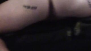 Big Booty White Girl Rides Black Dick Hard - Backseat Banging
