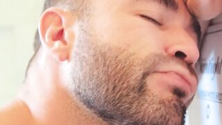 Bathroom Sex Adventure - Shaved Pussy & Big Dick Action with Ethan Slade And Sean Austin