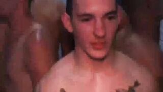 Big Dick Soldiers Share Their Loads in Group Orgy