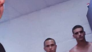 Big Dick Soldiers Share Their Loads in Group Orgy