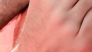Twinks Foot Fetish - Close-up Solo Masturbating with Toes & Feet