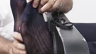 Tattooed Hunk's Feet Domination - Foot Fetish Bondage Action