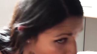 Point-Of View" - Bubble Butt Cutie Sucks A Long Hard Dick In Pov And Gets Facialed!