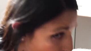 Point-Of View" - Bubble Butt Cutie Sucks A Long Hard Dick In Pov And Gets Facialed!