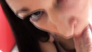 Point-Of View" - Bubble Butt Cutie Sucks A Long Hard Dick In Pov And Gets Facialed!