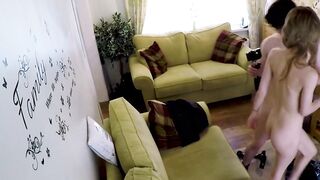 UK Model JasmineKnight Facesitting Blowjob & Creampie Surprise in Lingerie
