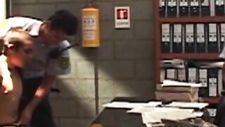 Mature Prison Guard Fucks Young Twinks Ass in Jail Cell