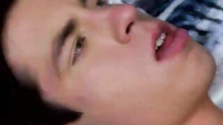 Twink Ass-Fucking Duo - Anal Sex with Two Hot Guys in Bed