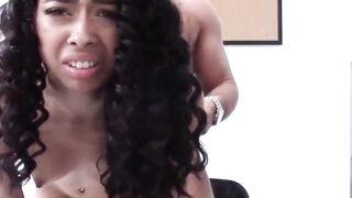 Erotic Roleplay - Black Cop & Sex Kitten Doll Fucked Hard By Officer