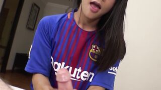 Lady-Boy Teen's Ball Play Tutorial - Expert Masturbation Techniques