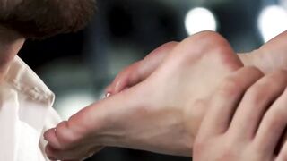 Sybil - Brunette Babe Rides Beard-Faced Hunk's Big Dick Until Orgasm