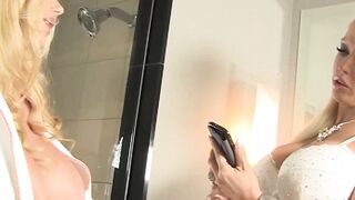 3some Frenzy! Hot MILFs Alura Jensen & Karen Fisher Screaming Orgasmic Throat Fuck