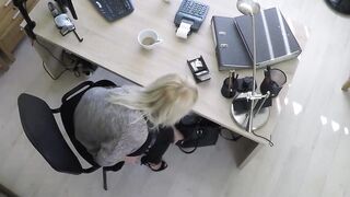 Attractive Blondie Katy Rose Gets Fucked By A Loan Agent In Office