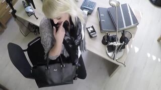 Attractive Blondie Katy Rose Gets Fucked By A Loan Agent In Office