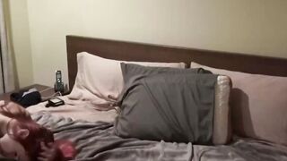 Busty Redhead VioletMonroe Fucks Old Man And Gets A Facial