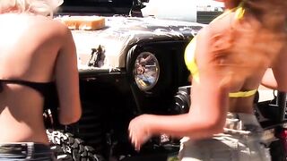 Car Wash Babes - Scene #3 - Hot Blonde Babe Gets Fucked By A Brunette