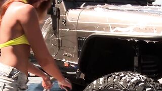 Car Wash Babes - Scene #3 - Hot Blonde Babe Gets Fucked By A Brunette