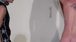 Dominatrix Doms Submissive Boy's Precum-Drenched Dick in Hardcore BDSM Action