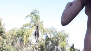 Hunks Share Poolside Threesome Adventure
