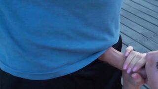 Hunks Share Poolside Threesome Adventure