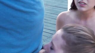 Hunks Share Poolside Threesome Adventure