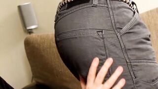 Muscular Hunk's Epic Blow Job Session - Big Dick Stroking & Sucking Action
