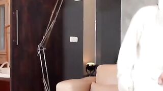 Latex Bombshell Fetish Fantasy - Doggy Style Fucking with Facial