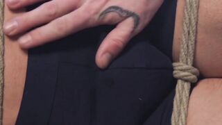 Threeway Threesome - Hands-Free Orgasm For Bondage Stud With Dual Anal Play