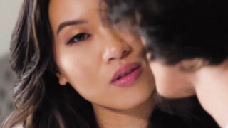 Asian Bombshell Kimmy Kimmel Gets Her Panties Ripped Off By Handsome Stud