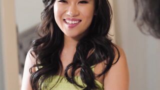 Asian Bombshell Kimmy Kimmel Gets Her Panties Ripped Off By Handsome Stud