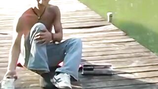 Outdoor Masturbatorio Solitario de Bella Italiana - Hot Italian Solo Male
