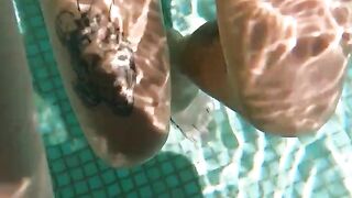 Poolside Sensual Massage with Happy Ending For Hot Blonde Bombshell Oliva Sparks