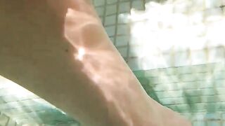 Poolside Sensual Massage with Happy Ending For Hot Blonde Bombshell Oliva Sparks